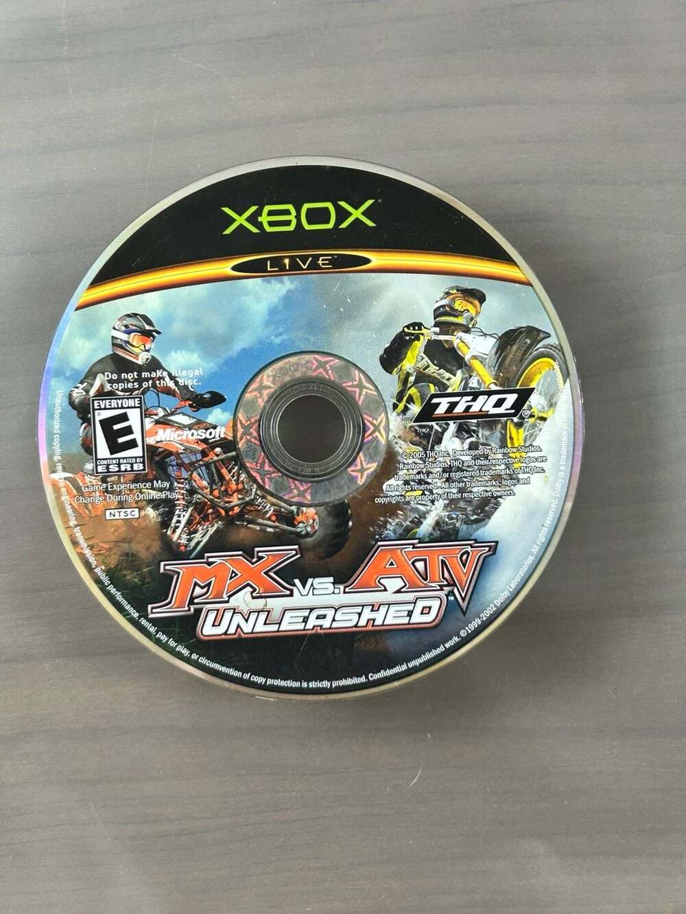 MX vs ATV Unleashed Original Xbox 2005 Disc Only Untested